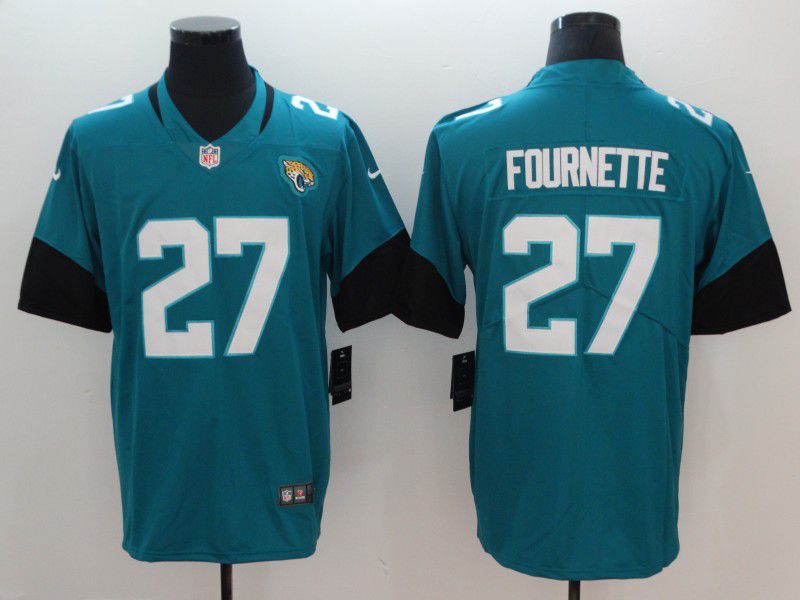 Men Jacksonville Jaguars #27 Fournette Green Vapor Untouchable Limited Player Nike NFL Jerseys